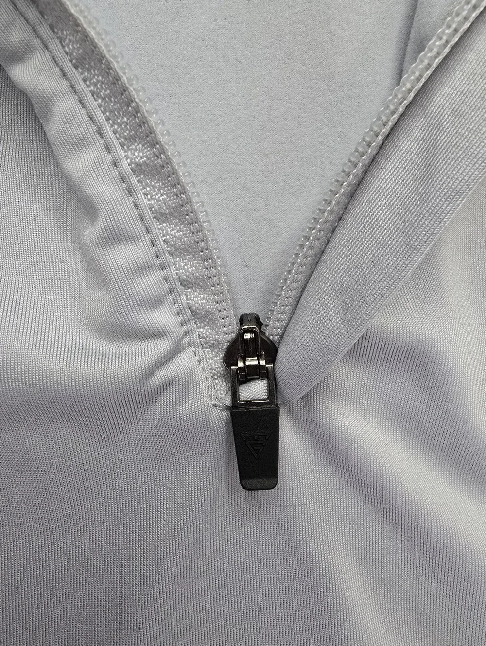 Maelreg Performance Golf Vest Light Blue Quarter Zip Mock Neck Athletic S
